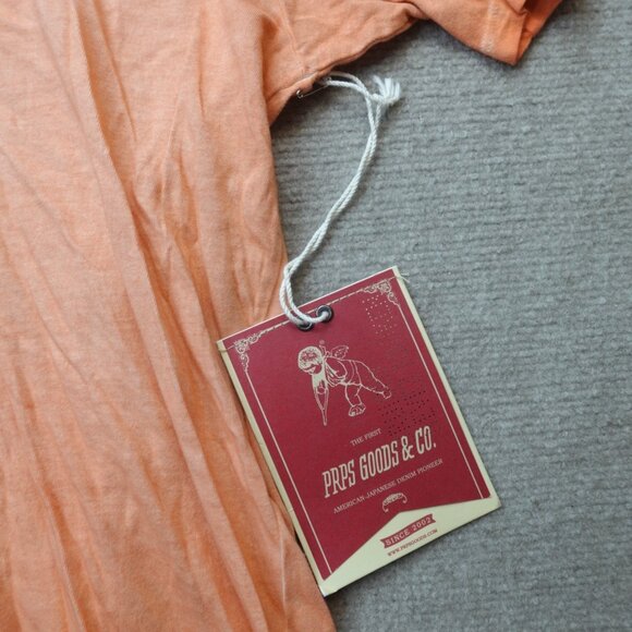 PRPS Shirt 3XL Gray Orange Logo 100% Cotton Made in Portugal NEW - Picture 2 of 7